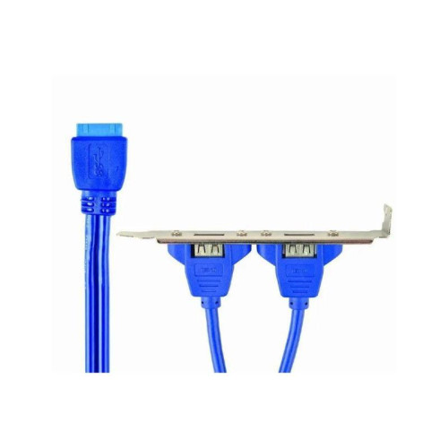 Кабель Gembird Планка CC-USB3-RECEPTACLE Gembird в сист блок 2xUSB 3.0/20pin мат.платы   (080750)