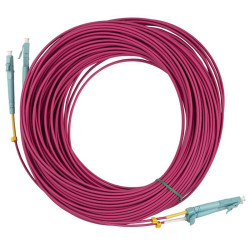 Кабель оптический Hyperline FC-D2-504-LC/PR-LC/PR-H-25M-LSZH-MG Патч-корд волоконно-оптический (шнур) MM 50/125, OM4, LC-LC, duplex, 10G/40G, LSZH, 25м