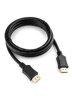 Кабель HDMI Cablexpert CC-HDMI4L-6, 1.8м, v2.0, 19M/19M, серия Light, черный, позол.разъемы, экран, пакет (792281) (082761)