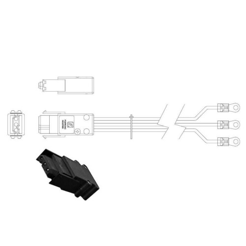 Кабель Amphenol 4WV0002501GP, Power cable DC 5m