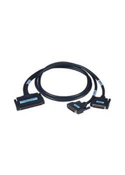 Кабель Advantech PCL-10251-2E  интерфейсный SCSI-100 to 2*SCSI-50 Shielded Cable, 2m, P.V.C. jacket 100-Pin to two 50-Pin SCSI Cable, Half pitch 100 pin: Male gold flash contacts, black insulator, 25 twist pairs tinned and strand copper wire with drain wi