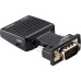 Переходник/ Переходник HDMI(F) --> VGA(M)+audio,1080*60Hz, VCOM <CA336A>