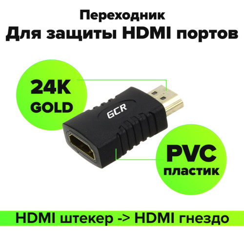 GCR Переходник HDMI-HDMI 19M / 19F, GC-CV302