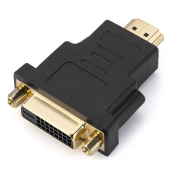 Переходник/ Переходник GoPower HDMI (m)-DVI-D (f) черный Premium Zip-Lock c подвесом (1/250)