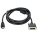 Кабель/ Кабель HDMI to DVI-D Dual Link (19M -25M) 2м, 2 фильтра, CU,Telecom (CG481F-2M) Кабель/ Кабель HDMI to DVI-D Dual Link (19M -25M) 2м, 2 фильтра, CU,Telecom (CG481F-2M)