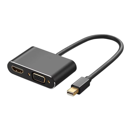 Кабель-переходник/ Кабель-переходник miniDisplayPort(M) ---> HDMI(F)+VGA(F)4K@30Hz VCOM Allum shell<CG646M-0.15> Кабель-переходник/ Кабель-переходник miniDisplayPort(M) ---> HDMI(F)+VGA(F)4K@30Hz VCOM Allum shell<CG646M-0.15>