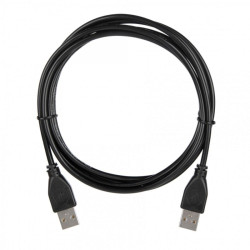Кабель ACD-U2AAM-20L  ACD-U2AAM-20L  USB 2.0, A male - A male, ТТХ:  ACD-U2AAM-20L  (7/0.12BC+PE)*1P+(7/0.12BC+PE)*2C+7/0.12BC+AL+PVC OD4.0, Черный, 2м (742026)