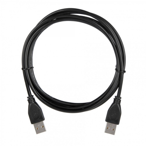 Кабель ACD-U2AAM-20L  ACD-U2AAM-20L  USB 2.0, A male - A male, ТТХ:  ACD-U2AAM-20L  (7/0.12BC+PE)*1P+(7/0.12BC+PE)*2C+7/0.12BC+AL+PVC OD4.0, Черный, 2м (742026)