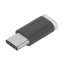 Greenconnect Переходник USB Type C на micro USB 2.0, M/F, Greenconnect, черный, GCR-UC3U2MF-BK