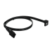 Кабель/ Кабель GoPower SATA (m)-SATA (m) 0.5м силикон ver.3.0 черный в пакете (1/250)