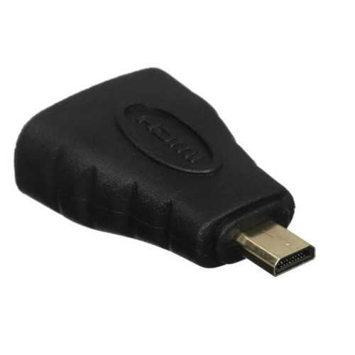 Переходник/ Переходник GoPower HDMI (f)-microHDMI (m) ver.1.4 черный Premium Zip-Lock c подвесом (1/500)
