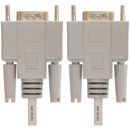 Greenconnect Удлинитель  1.0m  RS-232/RS-232 9M/9F, Premium GCR-DB9CM2F-1.0m, серый 30 AWG