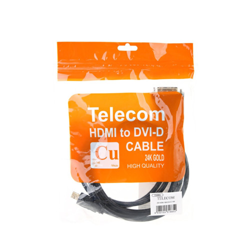 Кабель/ Кабель Telecom HDMI to DVI-D (19M -19M) 2м , с позолоченными контактами Кабель/ Кабель Telecom HDMI to DVI-D (19M -19M) 2м , с позолоченными контактами