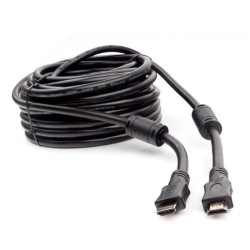 Кабель HDMI Cablexpert CCF2-HDMI4-15M 15м, v1.4, 19M/19M, черный, позол.разъемы, экран, 2 ферр кольца, пакет (272290) {10}