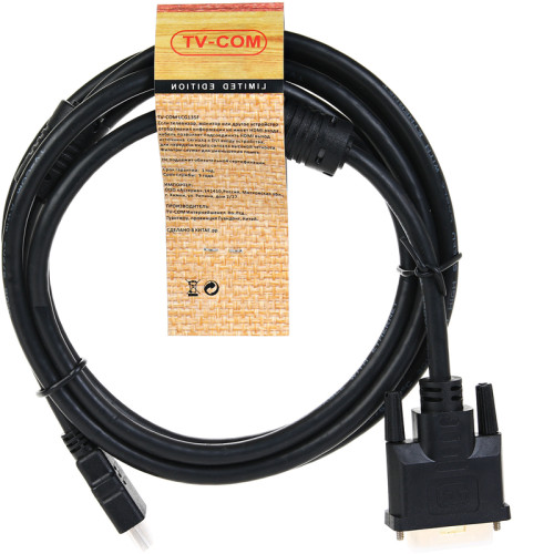 Кабель/ Кабель HDMI to DVI-D (19M -25M) 2м, 2 фильтра TV-COM <LCG135F-2M>