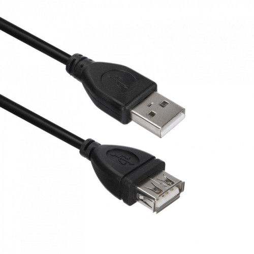 Кабель ACD-U2AAF-30L  ACD-U2AAF-30L  USB 2.0, A male - A feмale, ТТХ:  ACD-U2AAF-30L  (7/0.12BC+PE)*1P+(7/0.12BC+PE)*2C+7/0.12BC+AL+PVC OD4.0, Черный, 3м (742064)