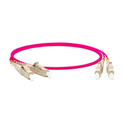 Кабель оптический Hyperline FC-D2-504-LC/PR-LC/PR-H-20M-LSZH-MG Патч-корд волоконно-оптический (шнур) MM 50/125, OM4, LC-LC, duplex, 10G/40G, LSZH, 20м