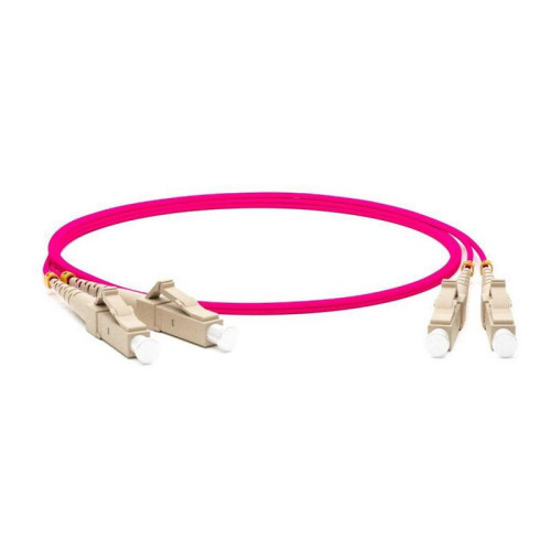 Кабель оптический Hyperline FC-D2-504-LC/PR-LC/PR-H-20M-LSZH-MG Патч-корд волоконно-оптический (шнур) MM 50/125, OM4, LC-LC, duplex, 10G/40G, LSZH, 20м