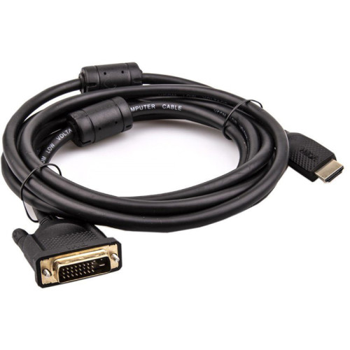 Кабель/ Кабель HDMI AM/DVI(24+1)M, 3м, CU, 1080P@60Hz, 2F, VCOM <CG484G-3M>