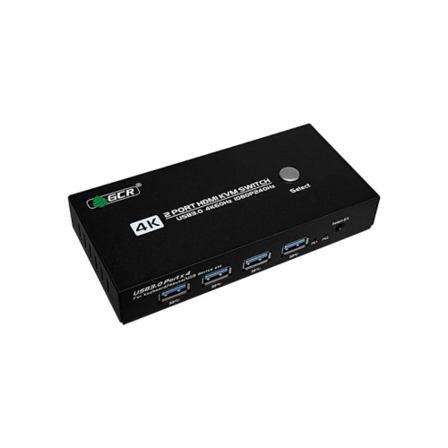 GCR Переключатель KVM HDMI 2.0, 2 устройства к 1 монитору 2X1, 4K60Hz, USB 3.0, GCR-57420