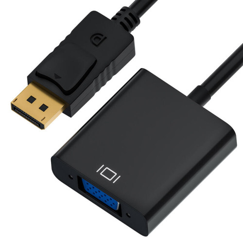 Переходник 0.20m DisplayPort/VGA v1.2 20M/15F Greenconnect серия Greenline GCR-CVDP11