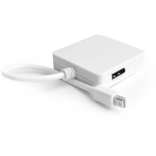 Greenconnect Адаптер-переходник Apple mini DisplayPort 20M > DisplayPort 20F/HDMI 19F/DVI 25+4F, белый, 33-050583 Greenconnect Адаптер-переходник Apple mini DisplayPort 20M > DisplayPort 20F/HDMI 19F/DVI 25+4F, белый, 33-050583