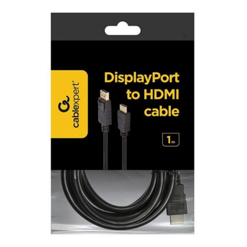 Кабель DisplayPort-HDMI Cablexpert CC-DP-HDMI-1M 1м, 20M/19M, черный, экран, пакет (CC-DP-HDMI-1M) (079990) {100} Кабель DisplayPort-HDMI Cablexpert CC-DP-HDMI-1M 1м, 20M/19M, черный, экран, пакет (CC-DP-HDMI-1M) (079990) {100}