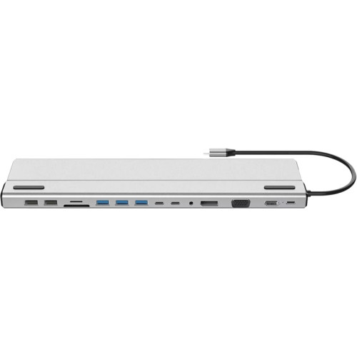 Адаптер/ Адаптер TypeC -->3*USB3.0+2*USB2.0+VGA+RJ45+SD+TF+AUD+HDMI+DP+2*USB3.1 Data+PD<CU4703>