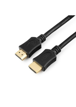 Кабель HDMI Cablexpert CC-HDMI4L-1.5M 1.5м, v2.0, 19M/19M, серия Light, черный, позол.разъемы, экран,пакет