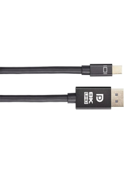 Кабель/ Кабель 1.4V Mini DisplayPort M <--> Display Port M 1,8м  4K@120HZ 8K@60HZ Telecom (TA683M-1.8M)