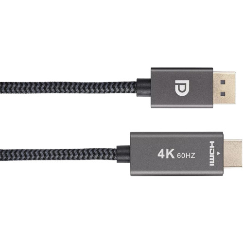 Кабель/ Кабель DisplayPort M-> HDMI M 4K@60Hz 1.8m Telecom,оплетка (TA561M-1.8M)