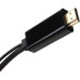 Кабель-переходник/ Кабель-переходник HDMI(M) +USB---> DP(F) 0.15m  4K*60Hz VCOM<CG599E>