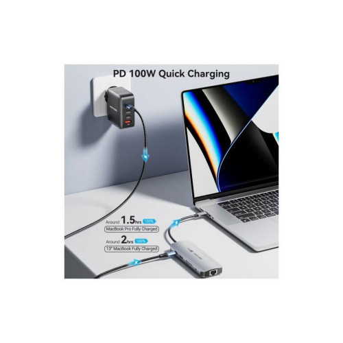 Мультифункциональный хаб Vention USB Type C 9 в 1 Мультифункциональный хаб Vention USB Type C 9 в 1
