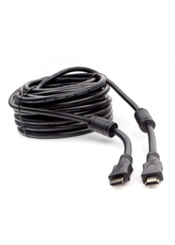 Кабель HDMI Cablexpert CCF2-HDMI4-15M 15м, v1.4, 19M/19M, черный, позол.разъемы, экран, 2 ферр кольца, пакет (272290) {10}