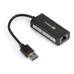 Кабель-адаптер ExeGate EXE-735U3-45 (USB3.0 -- 1xRJ45 UTP 1000Mbps, Axis Chipset AX88179)
