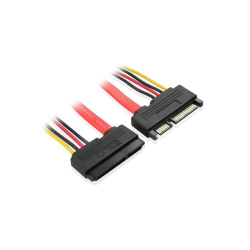 Комплект SATAII-кабелей GCR GC- ST304, SATAII 22pin (7pin данные + питание 15pin) AM / SATAII 22pin (7pin данные + питание 15pin) AF , пакет