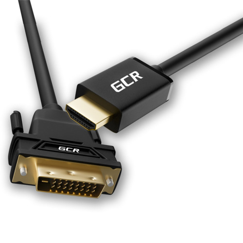 Greenconnect Кабель HDMI-DVI 15.0m черный, OD8.0mm, 28/26 AWG, позолоченные контакты, 19pin AM / 24+1M AM Dual Link, тройной экран, GCR-51510 Greenconnect Кабель HDMI-DVI 15.0m черный, OD8.0mm, 28/26 AWG, позолоченные контакты, 19pin AM / 24+1M AM Dual Link, тройной экран, GCR-51510