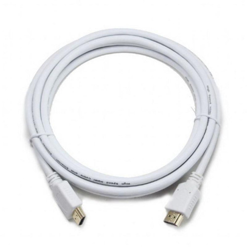 Кабель HDMI Cablexpert CC-HDMI4-W-10, 3м, v1.4, 19M/19M, белый, позол.разъемы, экран, пакет