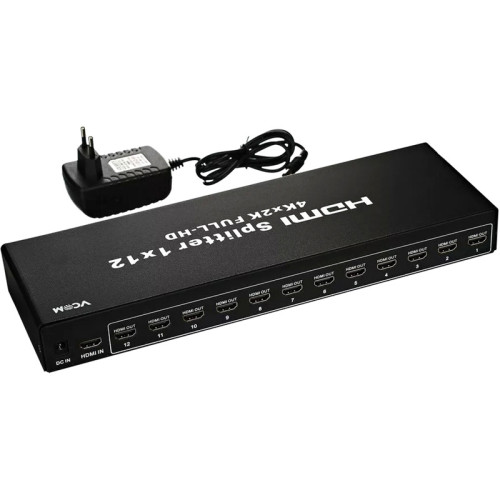 Разветвитель/ Разветвитель HDMI Spliitter 1=>12 3D Full-HD 1.4v, каскадируемый VCOM <DD4112> Разветвитель/ Разветвитель HDMI Spliitter 1=>12 3D Full-HD 1.4v, каскадируемый VCOM <DD4112>