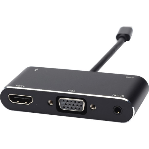 Переходник 0.1 m Type-C(m) => HDMI+VGA+USB