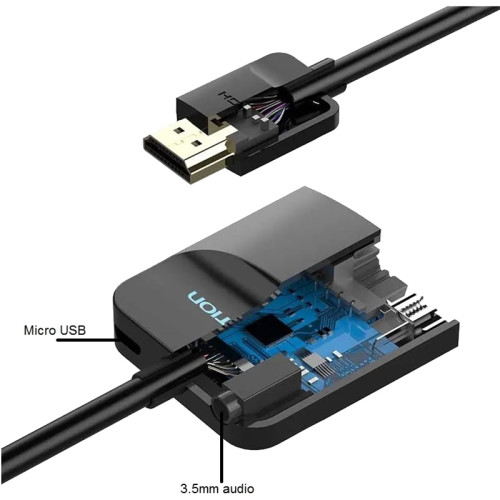 Мультимедиа конвертер Vention HDMI > VGA + аудио