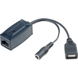 Комплект/ SC&T UE01 Удлинитель USB интерфейса по кабелю витой пары (CAT5 и выше) (комплект: приёмник + передатчик). БП в комплекте