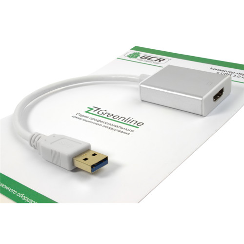 Greenconnect Конвертер-переходник USB 3.0 AM -> HDMI 19F серия Greenline GCR-U32HD2