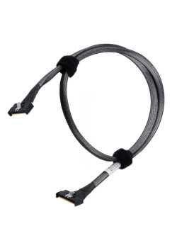 Кабель JPC P7321GB00600-5 Cable MCIO x8 74P (STRAIGHT TYPE)  -TO-  MCIO x8 74P (STRAIGHT TYPE) , 85 Ohm, L:60cm