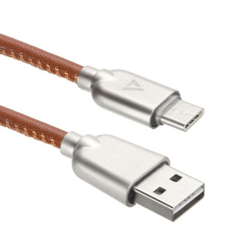 Кабели USB ACD USB кабель ACD-Allure Type-C ; USB-A Кожа, 1м, коричневый (ACD-U926-C2N)