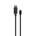 Кабель miniDP-DP Cablexpert CCP-mDP2-6 20M/20M, v.1.2, 4K, 1.8м, черный, позол.разъемы, пакет (CCP-mDP2-6) (104210)