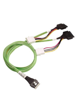 Кабель Luxshare L285SL028-SD-R Slimline SASx8  to 2x U.2 Direct, 1M