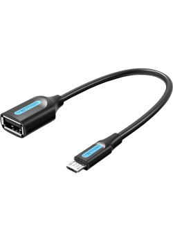 Адаптер переходник Vention OTG USB 2.0 AF/micro B 5pin - 0.15м