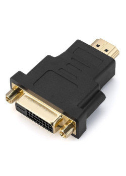 Переходник/ Переходник GoPower HDMI (m)-DVI-D (f) черный Premium Zip-Lock c подвесом (1/250)