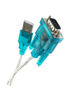 Кабель-переходник/ Кабель-переходник USB Am -> RS-232 DB9M, винты ( добавляет в систему  COM порт) Aopen/Qust <ACU804>